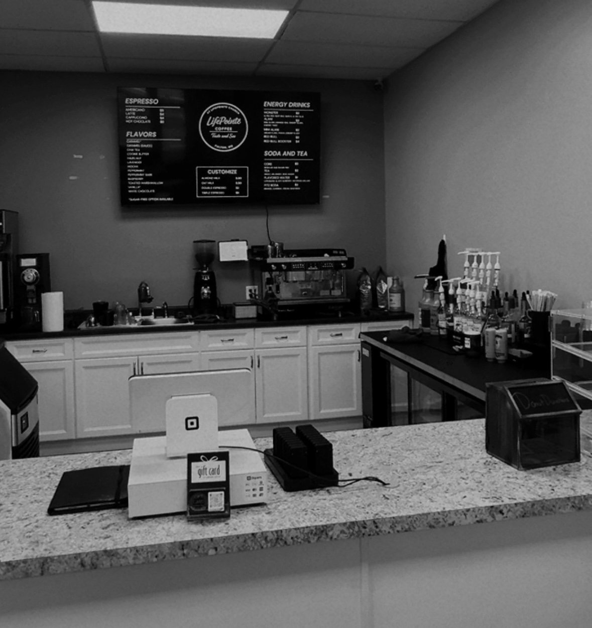LifePointe Coffee bar and menu